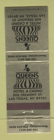 Matchbook Cover - Queens Hotel Casino Las Vegas NV WEAR