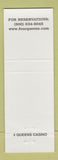 Matchbook Cover - Queens Hotel Casino Las Vegas NV WEAR