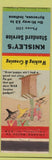 Matchbook Cover - Knisley's Standard oil gas Syracuse IN low phone hillbilly