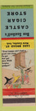 Matchbook Cover - Saathoff's Castle Cigar Store New Castle IN hillbilly outhouse