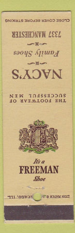 Matchbook Cover - Freeman Mens Shoes Nacy's
