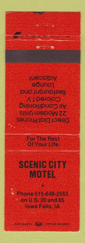 Matchbook Cover - Scenic City Motel Iowa Falls IA