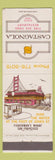 Matchbook Cover - Castagnola Restaurant San Francisco CA