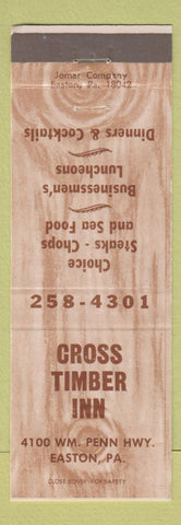 Matchbook Cover - Cross Timber Inn Easton PA