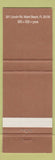 Matchbook Cover - Yuca Miami Beach FL