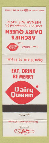 Matchbook Cover - Archie's Dairy Queen Neenah WI