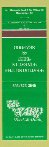 Matchbook Cover - Yard Food Drink Manchester NH green