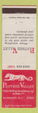 Matchbook Cover - Panther Valley Allamuchy NJ WEAR