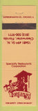 Matchbook Cover - Las Fontana's Clearwater FL