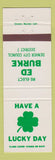Matchbook Cover - Ed Burke Denver City Council Election