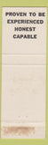 Matchbook Cover - John G Good For City Council election