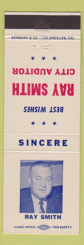 Matchbook Cover - Ray Smith City Auditor Election CA?