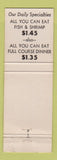 Matchbook Cover - Glass Hat Restaurant Motel Miami FL WEAR