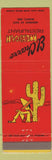 Matchbook Cover - El Charro Mexican Restaurant Searcy AR cactus