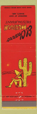 Matchbook Cover - El Charro Mexican Restaurant Searcy AR cactus