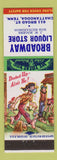 Matchbook Cover - Broadway Liquor Store Chattanooga TN hillbilly Duded Up