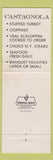 Matchbook Cover - Castagnola Seafood Restaurant San Francisco CA