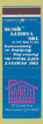 Matchbook Cover - Variety House New London CT WEAR