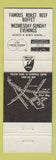 Matchbook Cover - East Bay Lodge Osterville MA WEAR