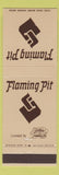 Matchbook Cover - Flaming Pit Baltimore MD