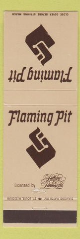 Matchbook Cover - Flaming Pit Baltimore MD