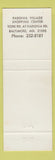 Matchbook Cover - Flaming Pit Baltimore MD