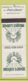 Matchbook Cover - Moqui Lodge Fred Harvey  Grand Canyon