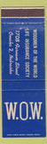 Matchbook Cover - Woodmen of the World Life Insurance Omaha NE