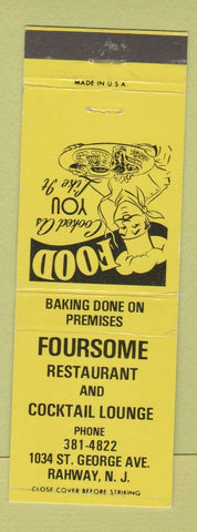 Matchbook Cover - Foursome Restaurant Rahway NJ
