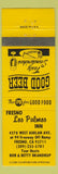 Matchbook Cover - Fresno Los Palmos Inn Fresno CA
