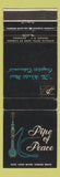 Matchbook Cover - Pipe of Peace Nassau Bahamas Tobacco Dunhill Barling Comoy