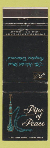 Matchbook Cover - Pipe of Peace Nassau Bahamas Tobacco Dunhill Barling Comoy