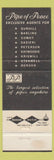 Matchbook Cover - Pipe of Peace Nassau Bahamas Tobacco Dunhill Barling Comoy