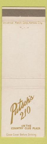 Matchbook Cover - Putsch's 210 Country Club Plaza Kansas City MO