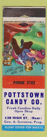 Matchbook Cover - Pottstown Candy PA WEAR