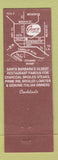 Matchbook Cover - Joe's of Santa Barbara CA Restaurant