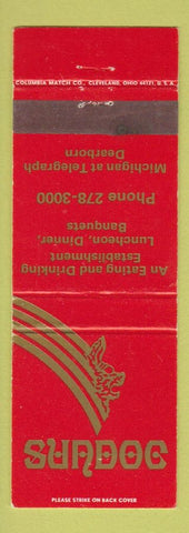 Matchbook Cover - Sundog Dearborn MI