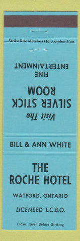 Matchbook Cover - Roche Hotel Watford ON blue