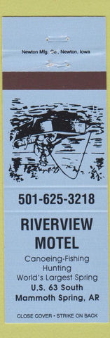 Matchbook Cover - Riverview Motel Mammoth Spring AR