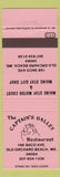 Matchbook Cover - Captain's Gallery Restaurant Old Orchard Beach ME