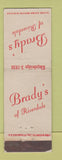 Matchbook Cover - Brady's of Riverside WEAR