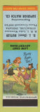 Matchbook Cover - DJ Butler Superior Match Syracuse IN hillbilly Purty Eyes