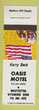 Matchbook Cover - Oasis Motel Meeteetse WY