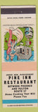 Matchbook Cover - Pine Inn Restaurant Phoenix Fulton NY hillbilly Honeymoon