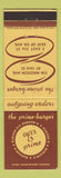 Matchbook Cover - Prime Burger Hamburgers New York City?