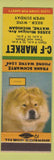 Matchbook Cover - CF Market Wayne MI Chow Dog