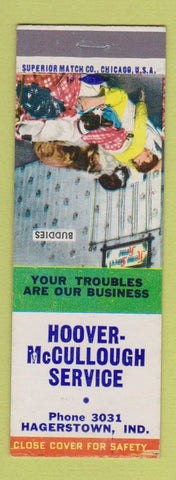 Matchbook Cover - Hoover McCullough Service Hagerstown MD Buddies