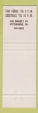 Matchbook Cover - Pewter Mug Pittsburgh PA