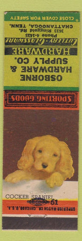 Matchbook Cover - Osborne Hardware Supply Chattanooga TN Cock Spaniel