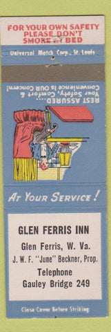 Matchbook Cover - Glen Ferris Inn Glen Ferris WV